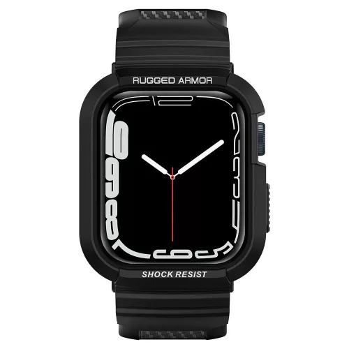 SPIGEN Rugged Armor "PRO" tok APPLE WATCH 4/5/6/7/8/9/SE (44/45 MM), fekete