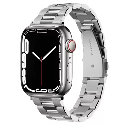 SPIGEN MODERN FIT óraszíj APPLE WATCH 4/5/6/7/8/9/SE (38/40/41 MM), ezüst