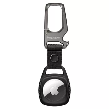 Spigen Rugged Armor Apple AirTag, tok, fekete