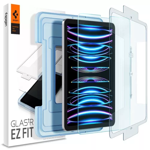 SPIGEN GLAS.TR "EZ FIT" edzett üvegfólia IPAD AIR 10.9 4/5/2020-2022/PRO 11 2/3/4/2020-2022, átlátszó