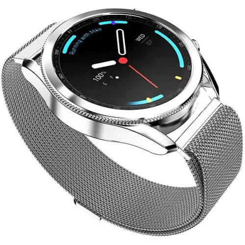 Mercury óraszíj Mesh Apple Watch 42/44/45mm, ezüst