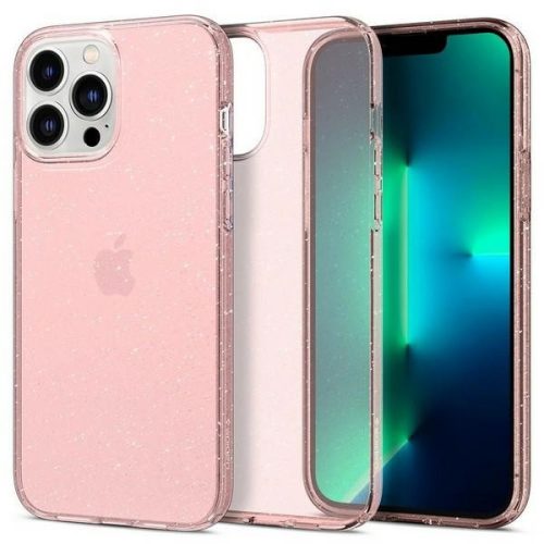 Spigen Liquid Crystal Glitter iPhone 13 Pro Max 6.7" Glitter tok, rózsaszín