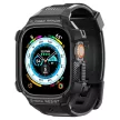 Spigen Rugged Armor Apple Watch Ultra 1/2 (49mm) ütésálló tok és óraszíj, fekete
