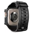 Spigen Rugged Armor Apple Watch Ultra 1/2 (49mm) ütésálló tok és óraszíj, fekete