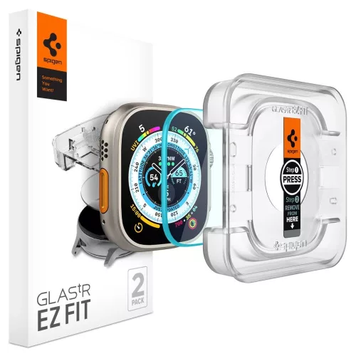 Spigen Glas.TR Apple Watch Ultra 49mm "EZ FIT" 2db edzett üvegfólia