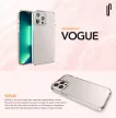 Ugly Rubber Vogue tok iPhone 14 Pro 6,1" hátlap, tok, átlátszó
