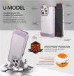 Ugly Rubber UMODEL case hátlap, tok iPhone 14 Pro 6,1", átlátszó