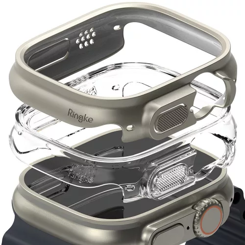 RINGKE SLIM 2db tok APPLE WATCH ULTRA 1/2 (49 MM), átlátszó-zöld