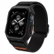 Spigen Lite Fit Pro Apple Watch 4/5/6/7/8/9/SE (44/45mm) matt tok és szövet szíj, fekete
