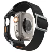 Spigen Lite Fit Pro Apple Watch Ultra 1/2 (49mm) matt tok és szövet szíj, fekete