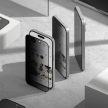 RINGKE EASY SLIDE 2-PACK IPHONE 16 PRO MAX PRIVACY edzett üvegfólia, fekete