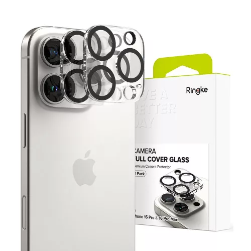 RINGKE CAMERA PROTECTOR 2-PACK IPHONE 16 PRO / 16 PRO MAX CLEAR kameravédő üvegfólia