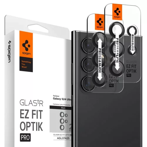 SPIGEN OPTIK.TR "EZ FIT" KAMERA VÉDŐ 2db GALAXY S24 ULTRA, fekete