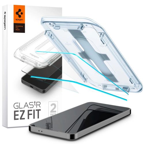Spigen edzett üvegfólia GLAS.TR "EZ FIT" 2db, Samsung Galaxy S24 Plus, átlátszó