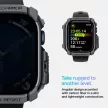 Spigen Rugged Armor tok Apple Watch 10 46mm tok, szürke