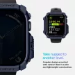Spigen Rugged Armor tok Apple Watch 10 46mm tok, sötétkék