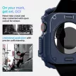 Spigen Rugged Armor tok Apple Watch 10 46mm tok, sötétkék