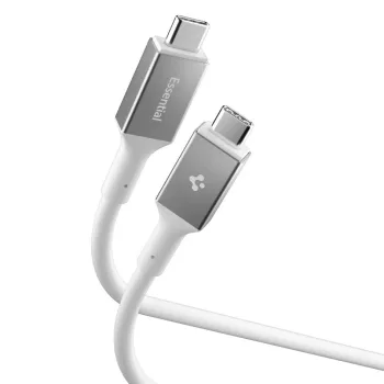 Spigen Essential EB10020CC USB-C 100W, 200cm, kábel, fehér