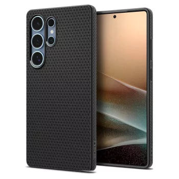   SPIGEN case LIQUID AIR Samsung Galaxy S25 Ultra matt tok, fekete