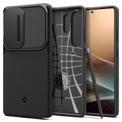 Spigen Optik ArmorSamsung Galaxy S25 Ultra tok, fekete