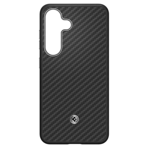 Spigen Enzo Aramid GP-FPS931PGABW Silicone Case with Built-in MagFit Ring Samsung Galaxy S25 tok, fekete