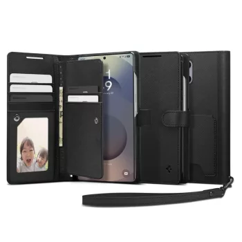 SPIGEN WALLET Samsung GALAXY S25 ULTRA tok, fekete