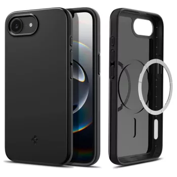 SPIGEN THIN FIT MAG MAGSAFE iPhone 16E tok, fekete