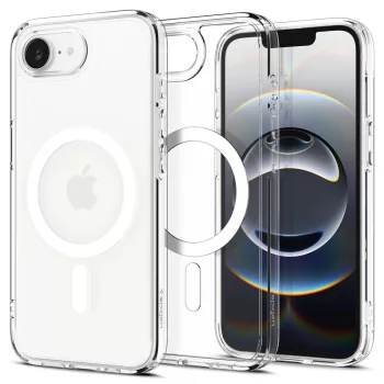   SPIGEN case ULTRA HYBRID MAG MagSafe Apple iPhone 16e tok, átlátszó