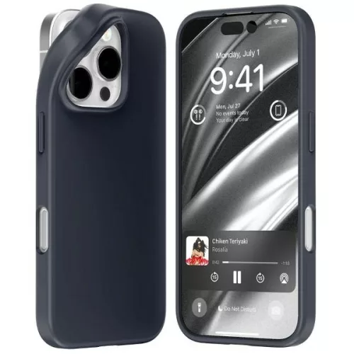 Mercury Soft iPhone 16 Pro 6,3" tok, sötétkék