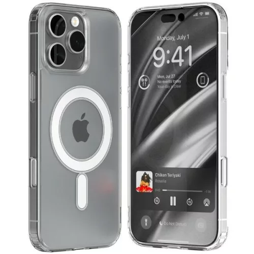 Mercury MagSafe Jelhard iPhone 16 Pro Max 6,9" tok, átlátszó