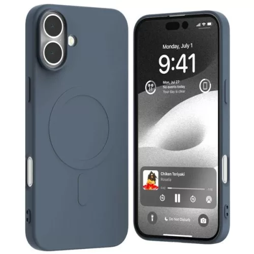 Mercury MagSafe Semi-Silicone iPhone 16 Plus 6,7" tok, kék