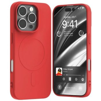   Mercury MagSafe Semi-Silicone iPhone 16 Pro 6,3" tok, piros