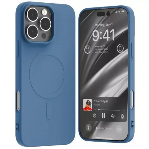 Mercury MagSafe Semi-Silicone iPhone 16 Pro Max 6,9" tok, kék