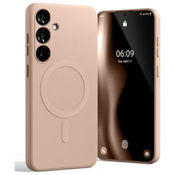   Mercury MagSafe Semi-Silicone Samsung Galaxy S24 FE tok, rózsaszín