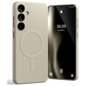   Mercury MagSafe Semi-Silicone Samsung Galaxy S24 FE tok, bézs