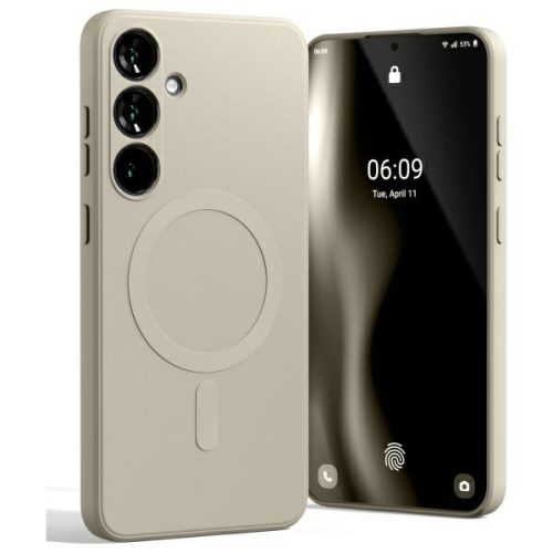 Mercury MagSafe Semi-Silicone Samsung Galaxy S24 FE tok, bézs