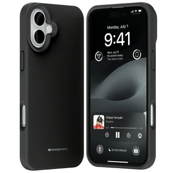 Puro MagSafe Silicone iPhone 16 Plus 6.7" tok, fekete