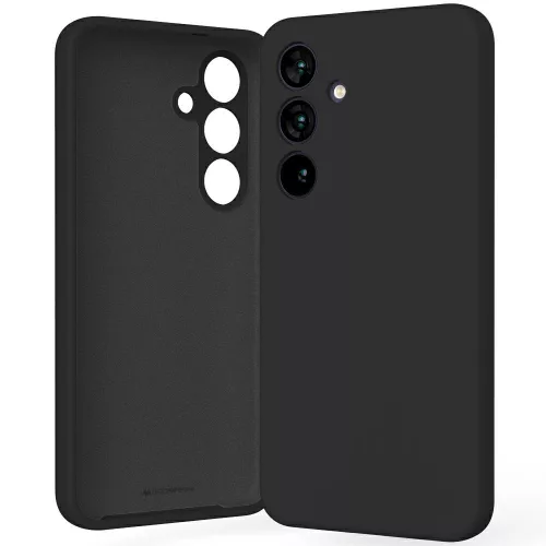 Mercury Silicone Samsung Galaxy S25 S931 tok, fekete