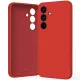 Mercury Silicone Samsung Galaxy S25 S931 tok, piros