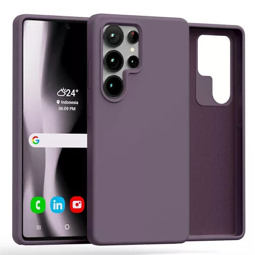 Mercury Silicone Samsung Galaxy S25 Ultra S938 tok, lila