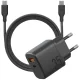 Energea Bazic hálózati töltő Goport Velox Kit 1xUSB-C 1xUSB-A GaN 35W with kábel, fekete