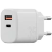 Energea Bazic hálózati töltő Goport Velox Kit 1xUSB-C 1xUSB-A GaN 35W with kábel, fehér