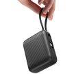 PowerBank Energea Integra Mini 35 10000mAh USB-C beépített kábel PD35W, szürke