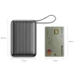 Energea Integra Ultra 45 PD45W 20000Mah Powerbank beépített USB-C kábel, acélszürke
