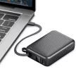 Energea Integra Ultra 45 PD45W 20000Mah Powerbank beépített USB-C kábel, acélszürke