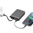 Energea Integra Ultra 45 PD45W 20000Mah Powerbank beépített USB-C kábel, acélszürke