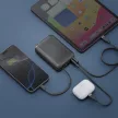 Energea Integra Ultra 45 PD45W 20000Mah Powerbank beépített USB-C kábel, acélszürke