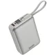 PowerBank 4in1 Bazic Fusion Mini 20000mAh cable USB-C/Lightning kábellel, szürke