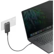 Energea hálózati töltő TravelWorld Edge 65W 2xUSB-C PD/PPS/QC3.0 (US/UK/EU) , sötétszürke