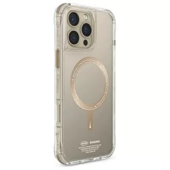   Saido iPhone 16 Pro 6.3", Magnetic Charging MagSafe tok, bézs-arany